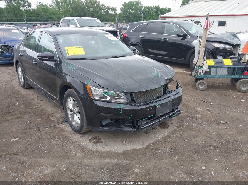 2017 Volkswagen Passat VIN 1VWAT7A36HC049322 IAAI salvage auction — FRONT END, Salvage Title, sold $1,350 on 2026-08-03 (photo 1)