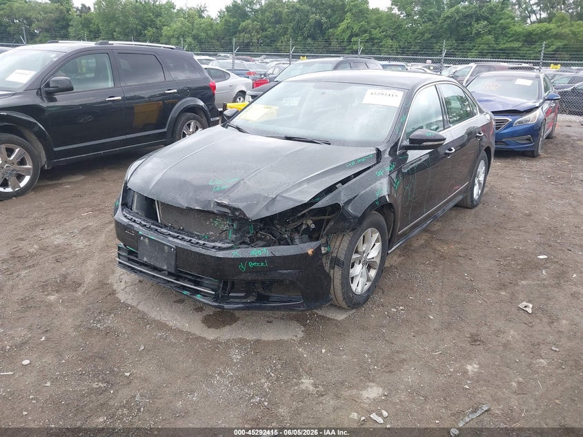 2017 Volkswagen Passat VIN 1VWAT7A36HC049322 IAAI salvage auction — FRONT END, Salvage Title, sold $1,350 on 2026-08-03 (photo 2)