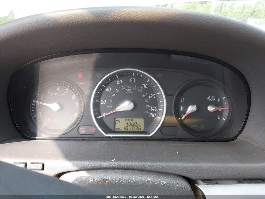 2007 Hyundai Sonata VIN 5NPET46C57H256816 IAAI salvage auction — REAR END, Rebuildable (Florida), sold $475 on 2026-07-16 (photo 7)