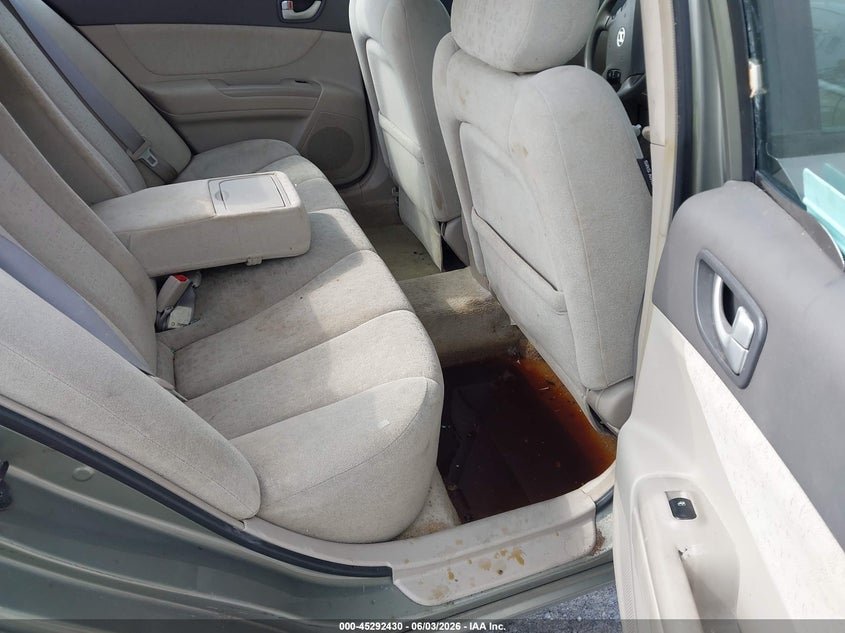 2007 Hyundai Sonata VIN 5NPET46C57H256816 IAAI salvage auction — REAR END, Rebuildable (Florida), sold $475 on 2026-07-16 (photo 8)