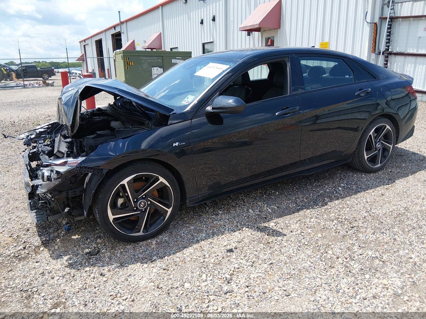 2023 Hyundai Elantra VIN KMHLR4AF2PU400881 IAAI salvage auction — FRONT END, Salvage Title, sold $3,500 on 2026-07-20 (photo 2)