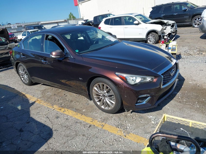 2020 Infiniti Q50 VIN JN1EV7ARXLM250438 — IAAI salvage auction photo
