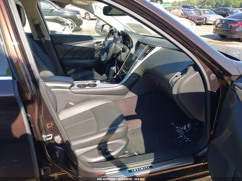 2020 Infiniti Q50 VIN JN1EV7ARXLM250438 IAAI salvage auction — LEFT SIDE, Salvage (Georgia), sold $9,450 on 2026-07-15 (photo 5)