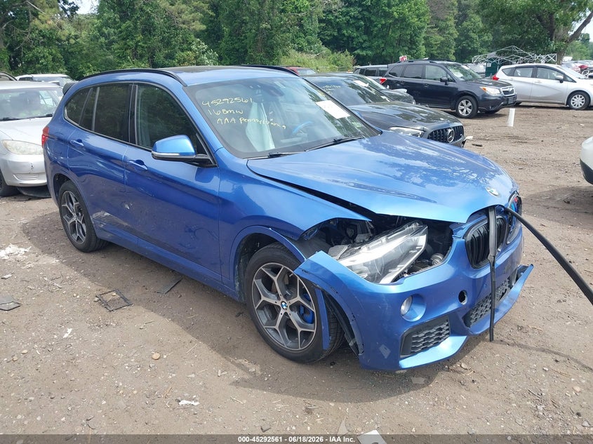 2016 BMW X1 VIN WBXHT3C30G5E48615 IAAI salvage auction — FRONT END, Salvage Title, sold $325 on 2026-07-28 (photo 1)