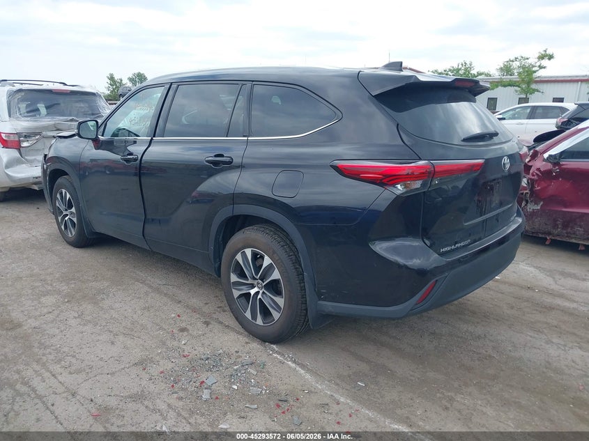 2020 Toyota Highlander VIN 5TDHZRBHXLS035940 IAAI salvage auction — FRONT END, Salvage Title, sold $13,100 on 2026-07-16 (photo 3)