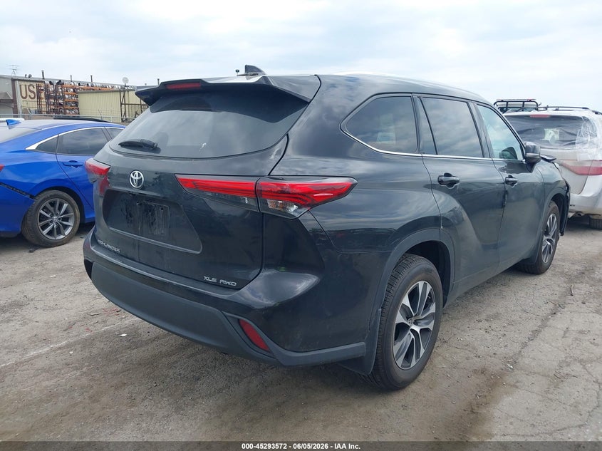 2020 Toyota Highlander VIN 5TDHZRBHXLS035940 IAAI salvage auction — FRONT END, Salvage Title, sold $13,100 on 2026-07-16 (photo 4)
