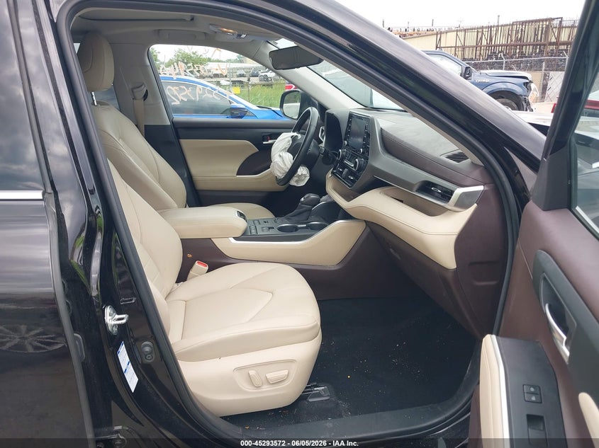 2020 Toyota Highlander VIN 5TDHZRBHXLS035940 IAAI salvage auction — FRONT END, Salvage Title, sold $13,100 on 2026-07-16 (photo 5)