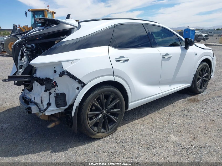 2023 Lexus Rx VIN 2T2BCMEA8PC006472 IAAI salvage auction — FRONT & REAR, Salvage Title, sold $16,100 on 2026-07-30 (photo 4)