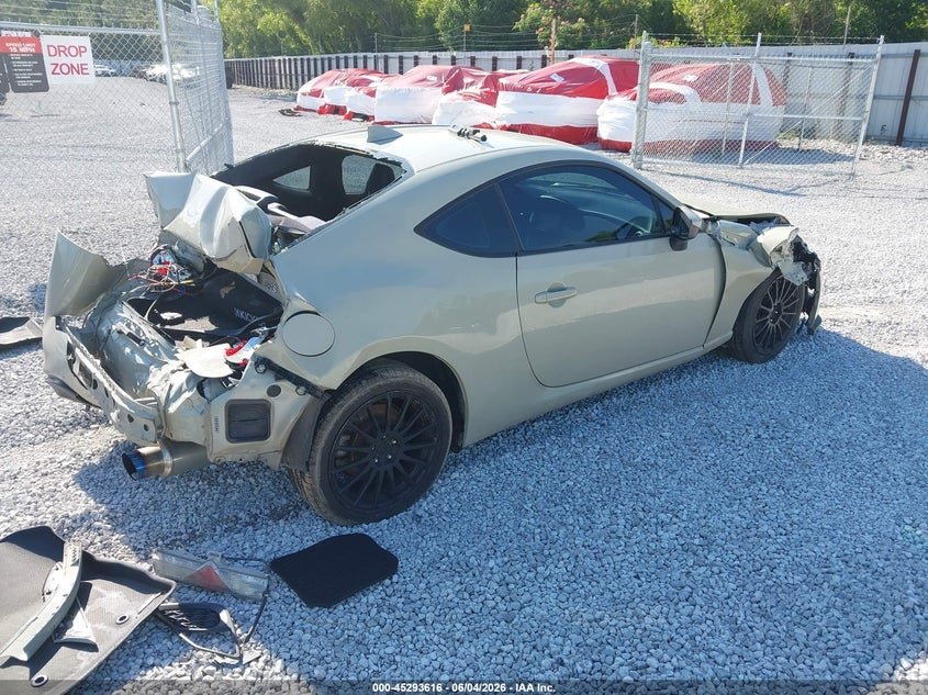 2016 Scion Fr-s VIN JF1ZNAA10G8706117 IAAI salvage auction — REAR END, Salvage Title, sold $250 on 2026-07-09 (photo 4)