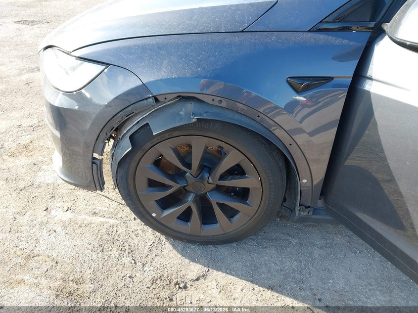 2023 Tesla Model x VIN 7SAXCAE54PF386680 IAAI salvage auction — LEFT FRONT, Original (Texas), sold $30,500 on 2026-08-20 (photo 6)