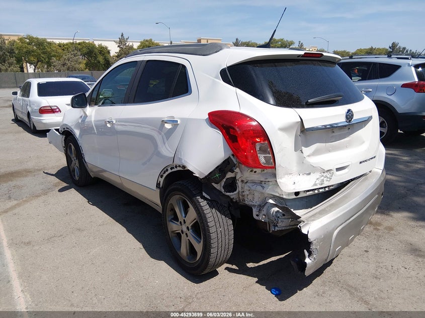 2013 Buick Encore VIN KL4CJBSB6DB120698 IAAI salvage auction — FRONT & REAR, Salvage Title, sold $475 on 2026-07-06 (photo 3)