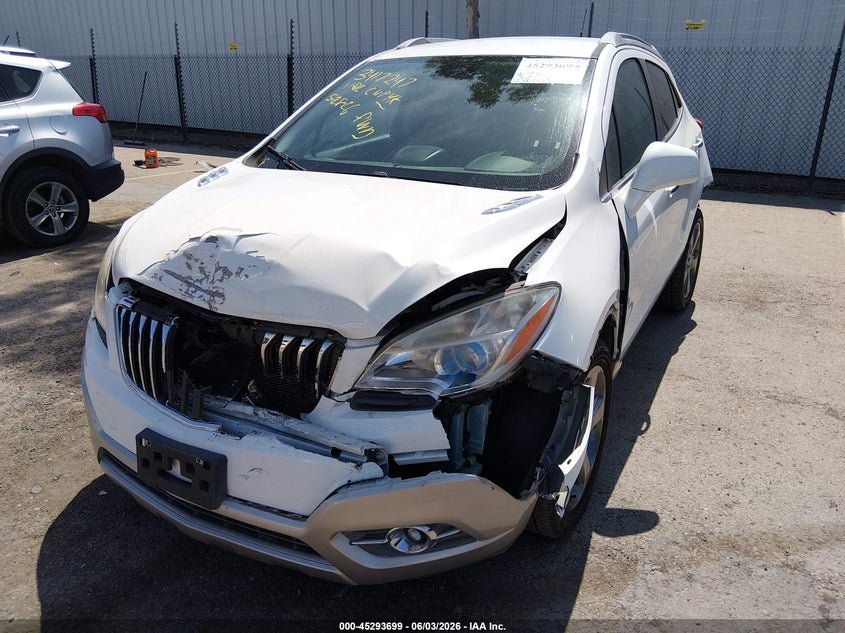 2013 Buick Encore VIN KL4CJBSB6DB120698 IAAI salvage auction — FRONT & REAR, Salvage Title, sold $475 on 2026-07-06 (photo 6)