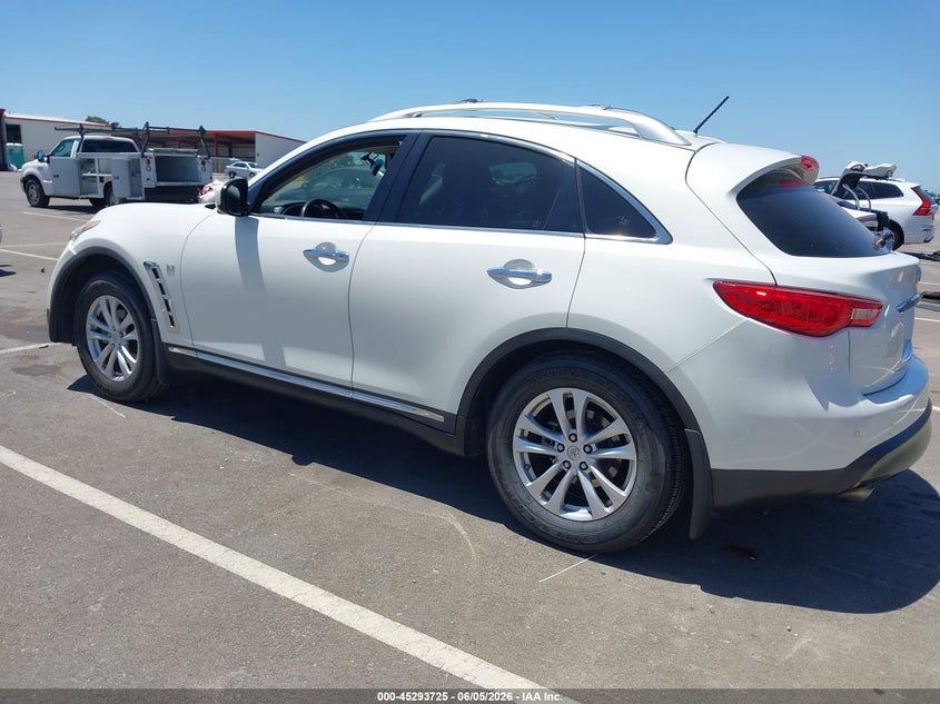 2014 Infiniti Qx70 VIN JN8CS1MW5EM410678 IAAI salvage auction — RIGHT FRONT, Salvage Title, sold $975 on 2026-07-21 (photo 3)