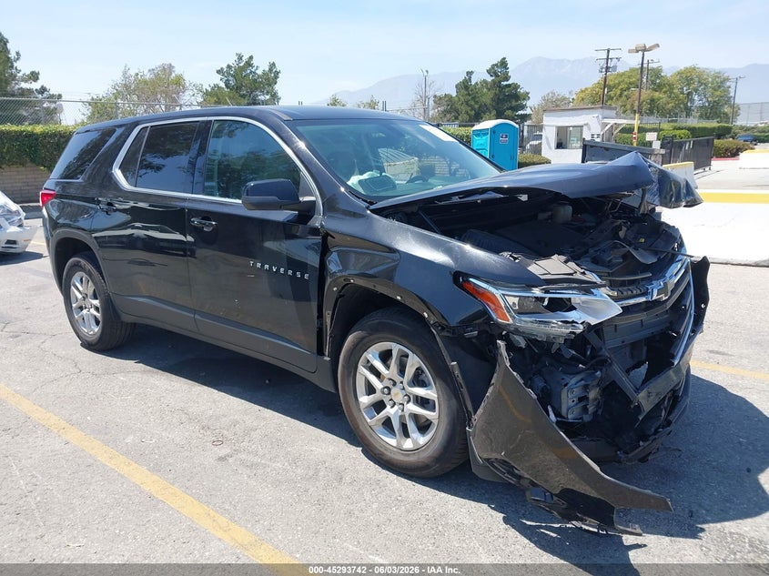 2021 Chevrolet Traverse VIN 1GNERFKW7MJ165096 IAAI salvage auction — FRONT END, Salvage Title, sold $3,400 on 2026-07-25 (photo 1)