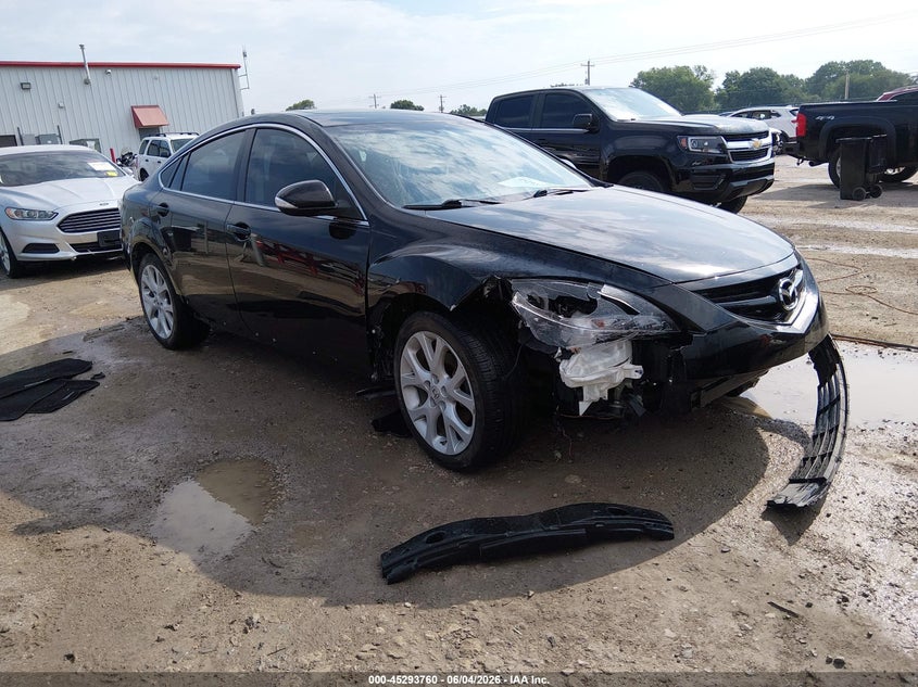 2013 Mazda 6 VIN 1YVHZ8EH4D5M03326 IAAI salvage auction — RIGHT FRONT, Salvage Title, sold $800 on 2026-07-24 (photo 1)