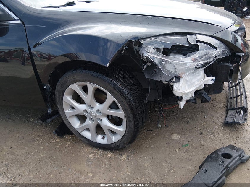 2013 Mazda 6 VIN 1YVHZ8EH4D5M03326 IAAI salvage auction — RIGHT FRONT, Salvage Title, sold $800 on 2026-07-24 (photo 6)