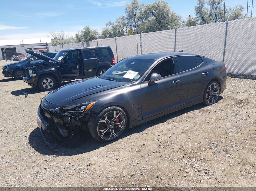 2020 Kia Stinger VIN KNAE35LC8L6080761 IAAI salvage auction — FRONT END, Salvage (Montana), sold $4,950 on 2026-07-31 (photo 2)