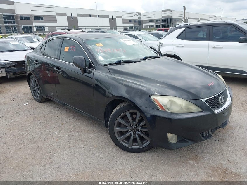 2008 Lexus Is VIN JTHBK262185079375 IAAI salvage auction — BIOHAZARD/CHEMICAL, Salvage (Texas), sold $100 on 2026-07-07 (photo 1)
