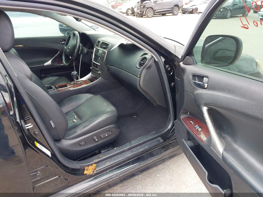 2008 Lexus Is VIN JTHBK262185079375 IAAI salvage auction — BIOHAZARD/CHEMICAL, Salvage (Texas), sold $100 on 2026-07-07 (photo 5)