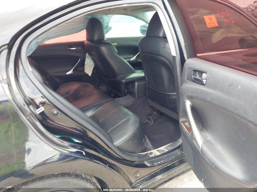 2008 Lexus Is VIN JTHBK262185079375 IAAI salvage auction — BIOHAZARD/CHEMICAL, Salvage (Texas), sold $100 on 2026-07-07 (photo 7)