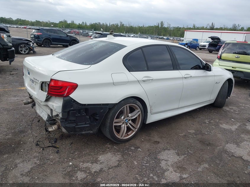 2012 BMW 5er VIN WBAFR7C53CC809329 IAAI salvage auction — REAR END, Salvage Title, sold $1,650 on 2026-07-08 (photo 4)