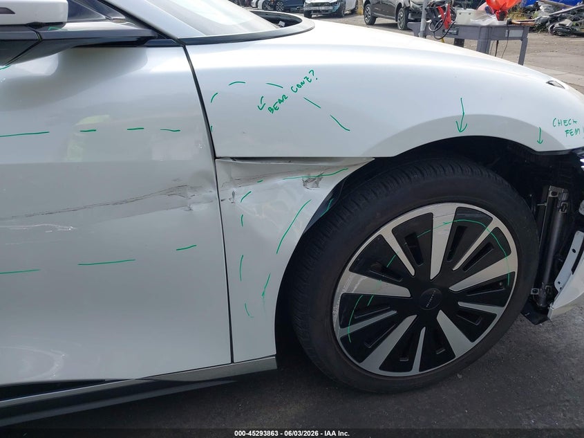 2023 Lucid Air VIN 50EA1PFA7PA007179 IAAI salvage auction — RIGHT SIDE, Salvage Title, sold $15,750 on 2026-07-15 (photo 6)