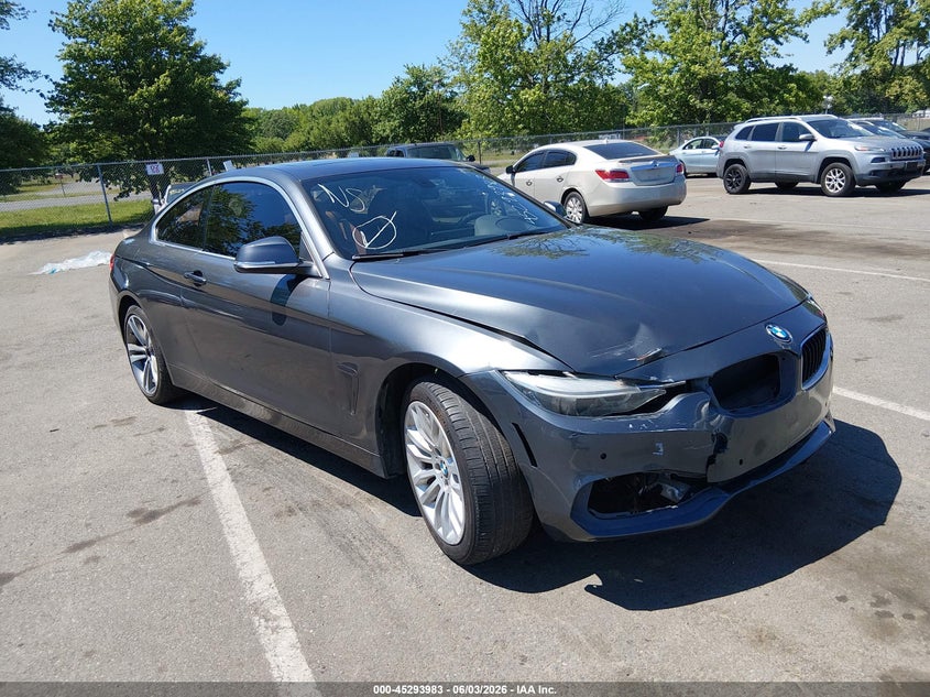 2017 BMW 4er VIN WBA4R9C56HK878631 IAAI salvage auction — LEFT FRONT, Clear (New Jersey), sold $2,025 on 2026-07-27 (photo 1)