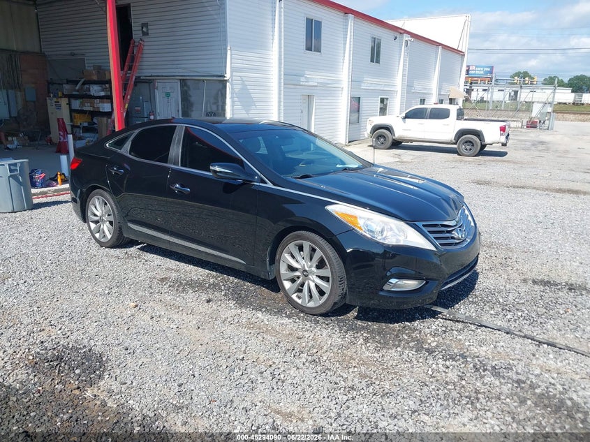 2014 Hyundai Azera VIN KMHFH4JG0EA349811 IAAI salvage auction — LEFT FRONT, Salvage (North Carolina), sold $1,300 on 2026-07-31 (photo 1)