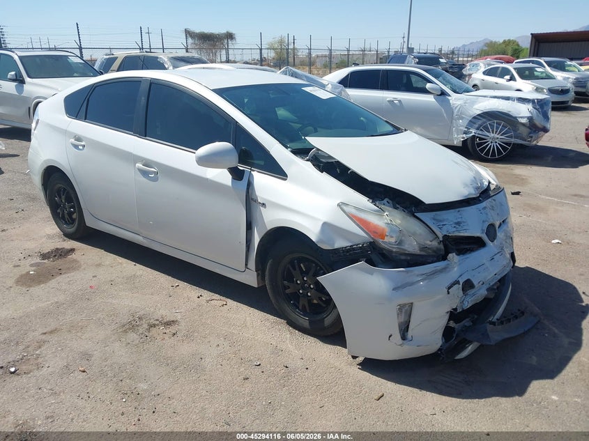 2013 Toyota Prius VIN JTDKN3DU2D5554397 IAAI salvage auction — FRONT END, Salvage Title, sold $1,450 on 2026-07-23 (photo 1)