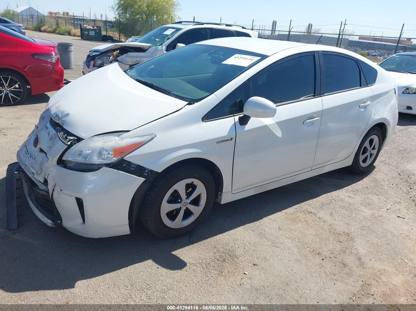 2013 Toyota Prius VIN JTDKN3DU2D5554397 IAAI salvage auction — FRONT END, Salvage Title, sold $1,450 on 2026-07-23 (photo 2)