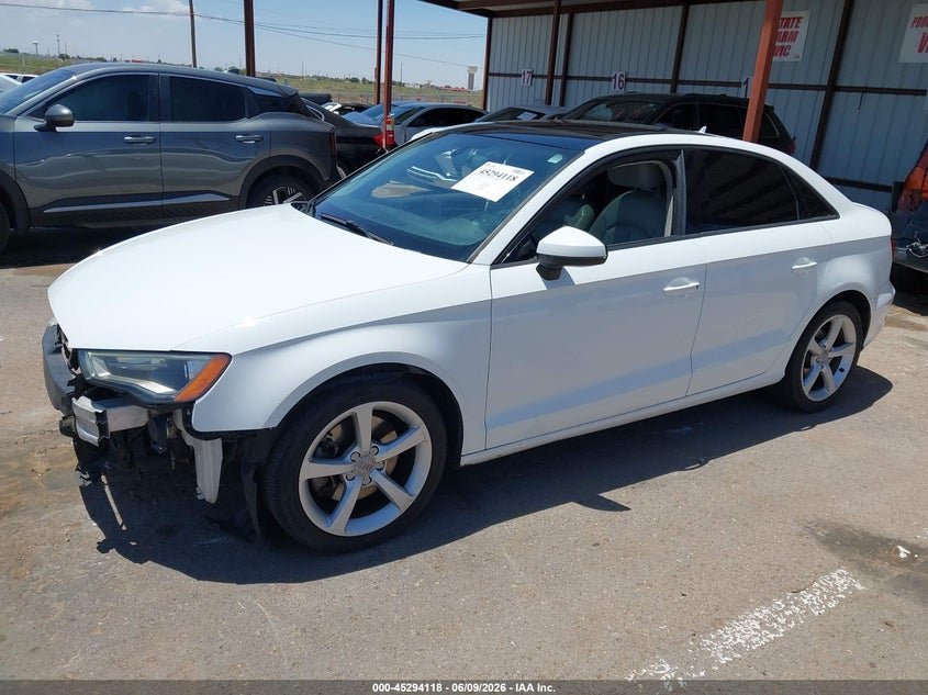 2016 Audi A3 VIN WAUA7GFF7G1005525 IAAI salvage auction — FRONT END, Salvage Title, sold $1,875 on 2026-07-15 (photo 2)