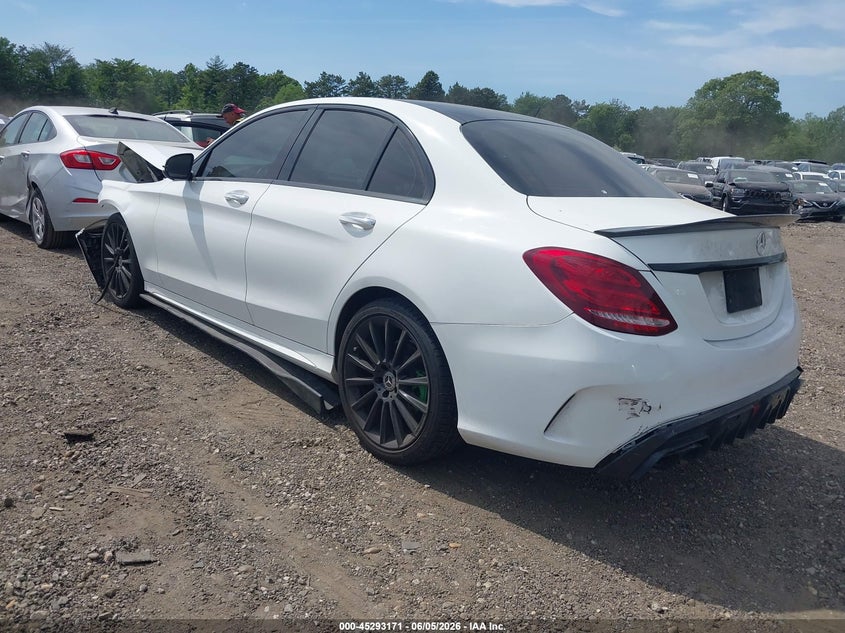 2018 Mercedes-benz C-klasse VIN WDDWF4KB4JR396807 IAAI salvage auction — FRONT END, Salvage Title, sold $6,500 on 2026-07-07 (photo 3)