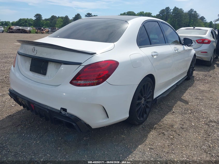 2018 Mercedes-benz C-klasse VIN WDDWF4KB4JR396807 IAAI salvage auction — FRONT END, Salvage Title, sold $6,500 on 2026-07-07 (photo 4)