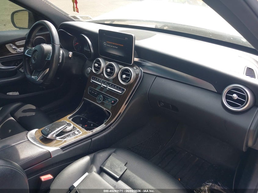 2018 Mercedes-benz C-klasse VIN WDDWF4KB4JR396807 IAAI salvage auction — FRONT END, Salvage Title, sold $6,500 on 2026-07-07 (photo 5)
