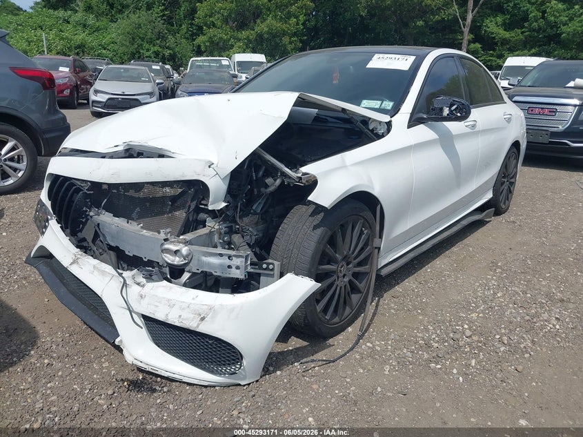 2018 Mercedes-benz C-klasse VIN WDDWF4KB4JR396807 IAAI salvage auction — FRONT END, Salvage Title, sold $6,500 on 2026-07-07 (photo 6)
