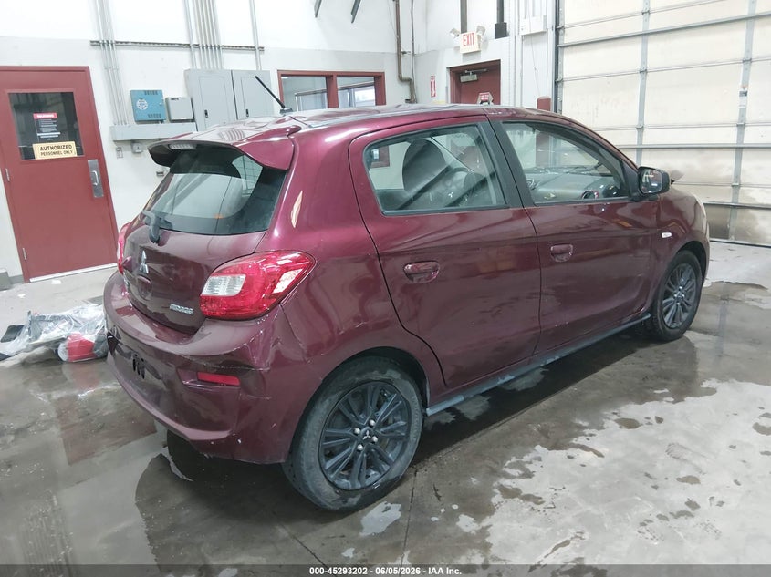 2019 Mitsubishi Mirage VIN ML32A5HJ1KH010205 IAAI salvage auction — FRONT END, Salvage Title, sold $500 on 2026-07-18 (photo 4)