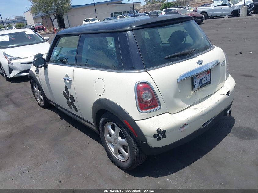 2009 Mini Cooper VIN WMWMF33539TW77786 IAAI salvage auction — REAR END, Salvage Certificate (California), sold $650 on 2026-07-12 (photo 3)