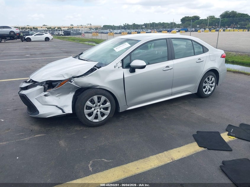 2021 Toyota Corolla VIN 5YFEPMAE3MP209165 IAAI salvage auction — FRONT END, Salvage Title, sold $3,550 on 2026-07-23 (photo 2)