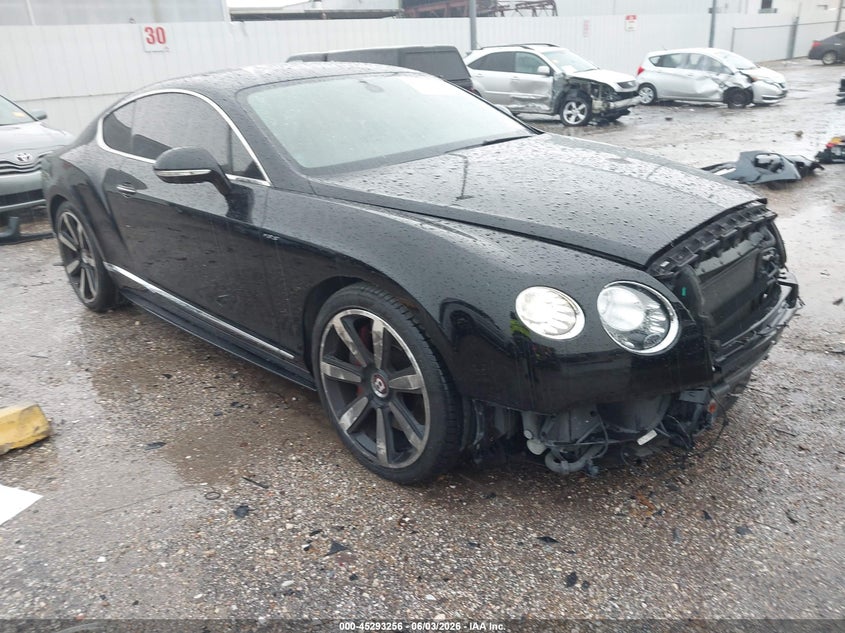 2014 Bentley Continental gt VIN SCBFH7ZA5EC040218 IAAI salvage auction — FRONT END, Original (Texas), sold $30,150 on 2026-08-20 (photo 1)