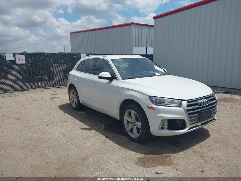 2019 Audi Q5 VIN WA1ANAFY7K2050372 IAAI salvage auction — FRONT END, Salvage Title, sold $6,500 on 2026-07-28 (photo 1)