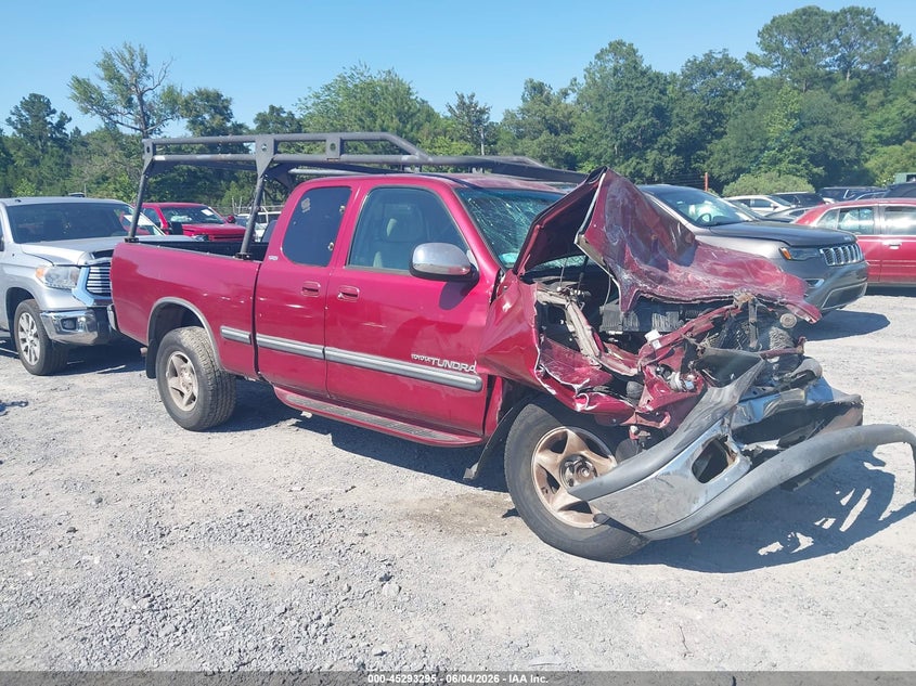 2000 Toyota Tundra VIN 5TBRT3411YS012890 IAAI salvage auction — FRONT END, Salvage (South Carolina), sold $650 on 2026-07-15 (photo 1)