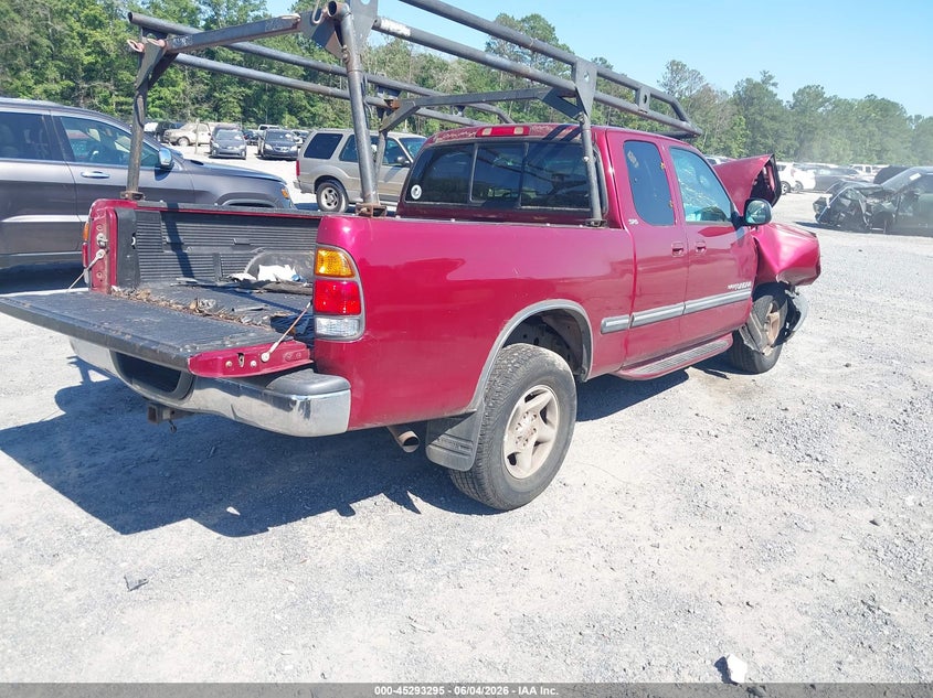 2000 Toyota Tundra VIN 5TBRT3411YS012890 IAAI salvage auction — FRONT END, Salvage (South Carolina), sold $650 on 2026-07-15 (photo 4)