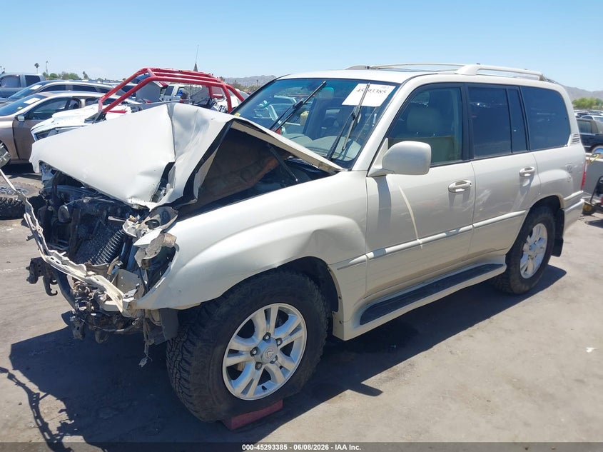 2004 Lexus Lx 470 VIN JTJHT00W443540743 IAAI salvage auction — FRONT END, Salvage (Arizona), sold $3,150 on 2026-08-28 (photo 2)