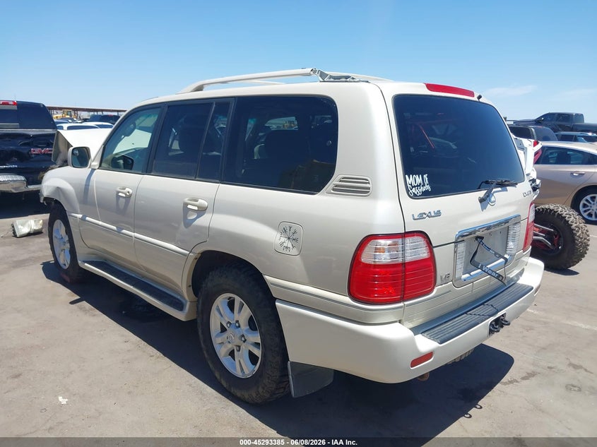 2004 Lexus Lx 470 VIN JTJHT00W443540743 IAAI salvage auction — FRONT END, Salvage (Arizona), sold $3,150 on 2026-08-28 (photo 3)
