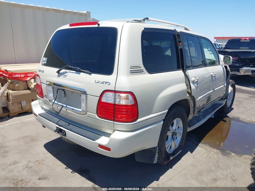 2004 Lexus Lx 470 VIN JTJHT00W443540743 IAAI salvage auction — FRONT END, Salvage (Arizona), sold $3,150 on 2026-08-28 (photo 4)