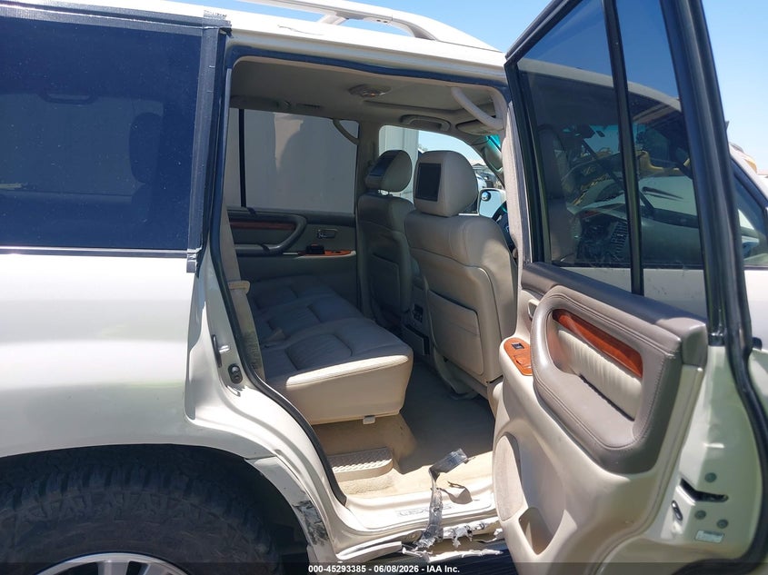 2004 Lexus Lx 470 VIN JTJHT00W443540743 IAAI salvage auction — FRONT END, Salvage (Arizona), sold $3,150 on 2026-08-28 (photo 8)