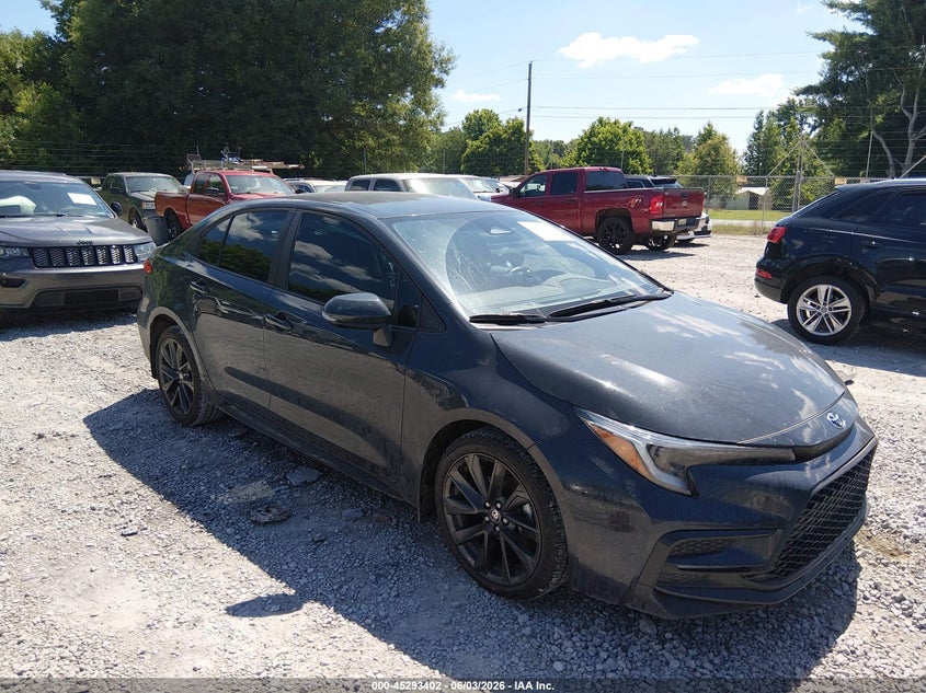 2025 Toyota Corolla VIN 5YFS4MCE2SP221183 IAAI salvage auction — LEFT FRONT, Salvage Title, sold $3,550 on 2026-07-29 (photo 1)