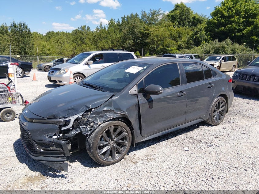 2025 Toyota Corolla VIN 5YFS4MCE2SP221183 IAAI salvage auction — LEFT FRONT, Salvage Title, sold $3,550 on 2026-07-29 (photo 2)