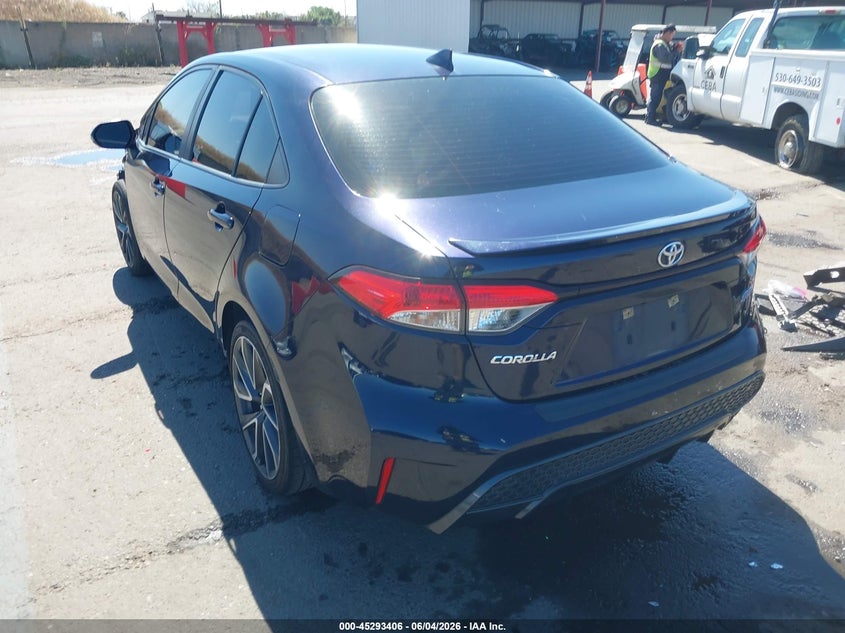 2020 Toyota Corolla VIN JTDS4RCE4LJ001952 IAAI salvage auction — RIGHT SIDE, Salvage Title, sold $3,500 on 2026-07-29 (photo 3)