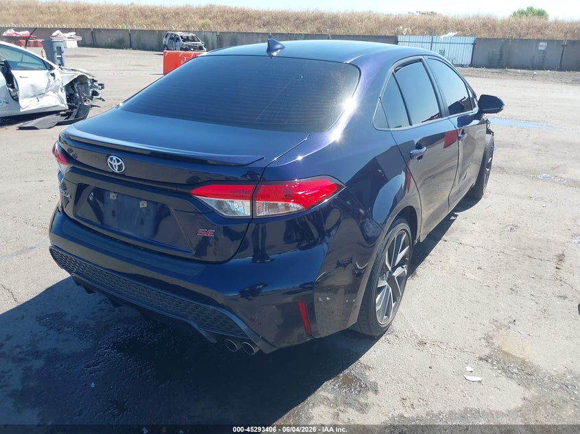 2020 Toyota Corolla VIN JTDS4RCE4LJ001952 IAAI salvage auction — RIGHT SIDE, Salvage Title, sold $3,500 on 2026-07-29 (photo 4)